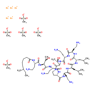 Colistin sodium methanesulfonate Structure,8068-28-8Structure