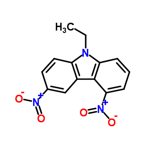 9H-carbazole,9-ethyl-3,5-dinitro- Structure,80776-37-0Structure