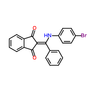 2-[[(4-Bromophenyl)amino]-phenyl-methylidene]indene-1,3-dione Structure,80839-21-0Structure