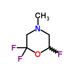 Morpholine, 2,2,6-trifluoro-4-methyl- Structure,80958-33-4Structure