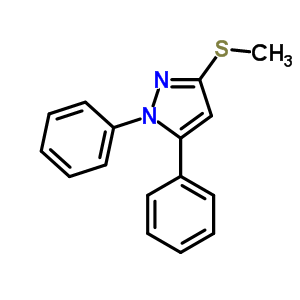 1,5-Diphenyl-3-methylthio-1h-pyrazole Structure,80967-26-6Structure