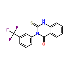 4(1H)-quinazolinone,2,3-dihydro-2-thioxo-3-[3-(trifluoromethyl)phenyl]- Structure,81066-86-6Structure