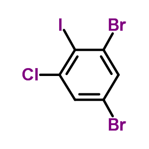 1-Chloro-3,5-dibromo-2-iodobenzene Structure,81067-45-0Structure