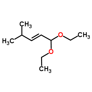 (E)-1,1-diethoxy-4-methyl-pent-2-ene Structure,81149-91-9Structure