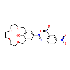 15-Crown-4[4-(2,4-Dinitrophenylazo)phenol] Structure,81238-57-5Structure