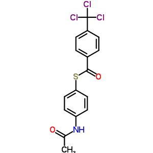 N-[4-[4-(trichloromethyl)benzoyl]sulfanylphenyl]acetamide Structure,81269-26-3Structure