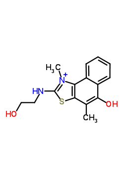 2-((2-羥基乙基)氨基)-1,4-二甲基-1.lambda.~5~-萘并[1,2-d][1,3]噻唑-5-醇結(jié)構(gòu)式_81466-91-3結(jié)構(gòu)式