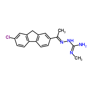 1-[1-(7-Chloro-9h-fluoren-2-yl)ethylideneamino]-2-methyl-guanidine Structure,81728-21-4Structure