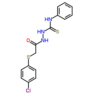 1-[2-(4-Chlorophenylthio)acetyl]-4-phenylthiosemicarbazide Structure,81863-61-8Structure