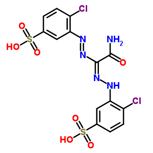 3-[(2Z)-2-[carbamoyl-(2-chloro-5-sulfo-phenyl)diazenyl-methylidene]hydrazinyl]-4-chloro-benzenesulfonic acid Structure,82039-03-0Structure