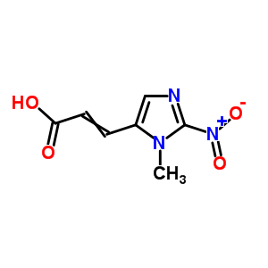 2-Propenoic acid,3-(1-methyl-2-nitro-1h-imidazol-5-yl)- Structure,82184-71-2Structure