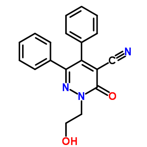 2,3-Dihydro-2-(2-hydroxyethyl)-3-oxo-5,6-diphenyl-4-pyridazinecarbonitrile Structure,82231-98-9Structure