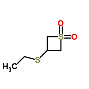 3-Ethylsulfanylthietane 1,1-dioxide Structure,82299-26-1Structure