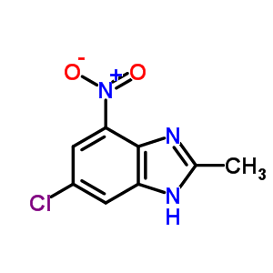 6-Chloro-2-methyl-4-nitro-1h-benzoimidazole Structure,82326-39-4Structure