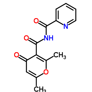 N-(2,6-dimethyl-4-oxo-pyran-3-carbonyl)pyridine-2-carboxamide Structure,82437-59-0Structure