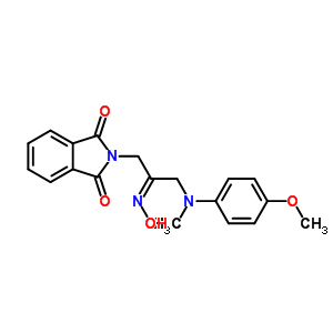 2-[(2Z)-2-hydroxyimino-3-[(4-methoxyphenyl)-methyl-amino]propyl]isoindole-1,3-dione Structure,82585-46-4Structure