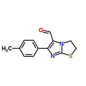 2,3-二氫-6-(4-甲基苯基)-咪唑并[2,1-b]噻唑-5-羧醛結構式_82588-45-2結構式