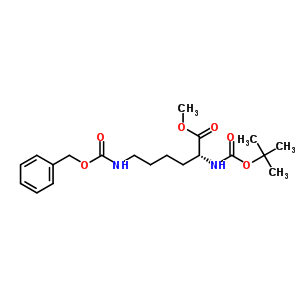 D-lysine,n2-[(1,1-dimethyl ethoxy)carbonyl]-n6-[(phenylmethoxy)carbonyl]-,methyl ester Structure,82611-49-2Structure