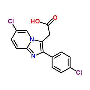 6-Chloro-2-(4-chlorophenyl)imidazo[1,2-a]pyridine-3-acetic Acid Structure,82626-74-2Structure