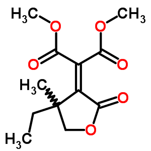 Dimethyl 2-(4-ethyl-4-methyl-2-oxo-oxolan-3-ylidene)propanedioate Structure,82698-88-2Structure