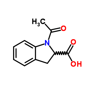 1-Acetyl-2,3-dihydro-1h-indole-2-carboxylic acid Structure,82923-75-9Structure