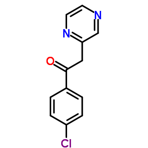 Ethanone,1-(4-chlorophenyl)-2-(2-pyrazinyl)- Structure,83227-49-0Structure