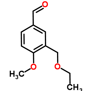 3-(乙氧基甲基)-4-甲氧基苯甲醛結構式_832737-85-6結構式