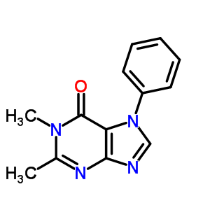 6H-purin-6-one,1,7-dihydro-1,2-dimethyl-7-phenyl- Structure,83325-03-5Structure