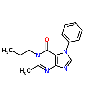 2-Methyl-7-phenyl-1-propyl-purin-6-one Structure,83334-81-0Structure