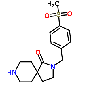 2,8-Diazaspiro[4.5]decan-1-one, 2-[[4-(methylsulfonyl)phenyl]methyl]- Structure,834153-61-6Structure