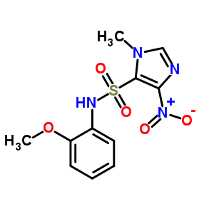 N-(2-methoxyphenyl)-3-methyl-5-nitro-imidazole-4-sulfonamide Structure,83498-84-4Structure