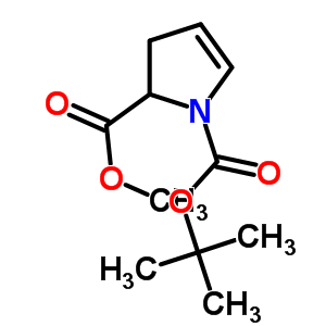 (S)-2,3-dihydro-1h-pyrrole-1,2-dicarboxylic acid 1-(1,1-dimethylethyl) 2-methyl ester Structure,83548-46-3Structure