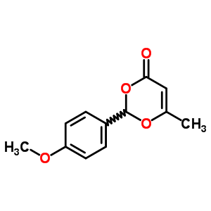 4H-1,3-dioxin-4-one,2-(4-methoxyphenyl)-6-methyl- Structure,83559-41-5Structure