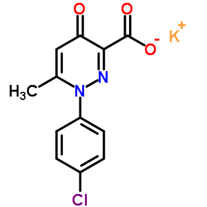 Potassium 1-(4-chlorophenyl)-1,4-dihydro-6-methyl-4-oxo-pyridazine-3-carboxylate Structure,83588-43-6Structure