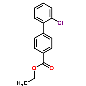 2-Chloro-biphenyl-4-carboxylic acid ethyl ester Structure,83938-06-1Structure