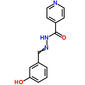 Isonicotinic acid, (m-hydroxybenzylidene)hydrazide Structure,840-80-2Structure