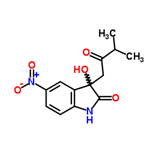 3-Hydroxy-3-(3-methyl-2-oxo-butyl)-5-nitro-1h-indol-2-one Structure,84003-14-5Structure