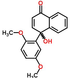 4-(2,5-Dimethoxyphenyl)-4-hydroxy-naphthalen-1-one Structure,84159-86-4Structure