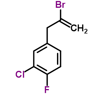 2-Bromo-3-(3-chloro-4-fluorophenyl)-1-propene Structure,842140-28-7Structure