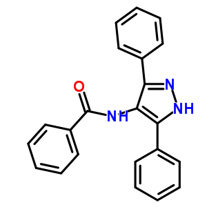 N-(3,5-diphenyl-1h-pyrazol-4-yl)benzamide Structure,842140-85-6Structure