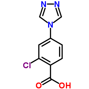 2-Chloro-4-[1,2,4]triazol-4-yl-benzoic acid Structure,842977-29-1Structure