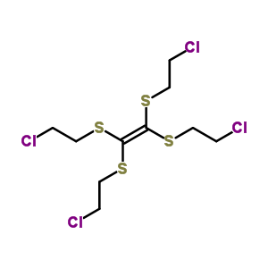 1,1,2,2-四[(2-氯乙基)硫代]-乙烯結(jié)構(gòu)式_84400-71-5結(jié)構(gòu)式