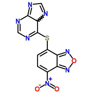 9H-purine,6-[(7-nitro-2,1,3-benzoxadiazol-4-yl)thio]- Structure,84458-52-6Structure