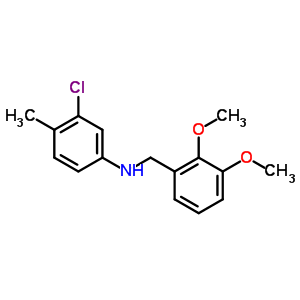 3-Chloro-n-[(2,3-dimethoxyphenyl)methyl]-4-methyl-aniline Structure,84474-05-5Structure