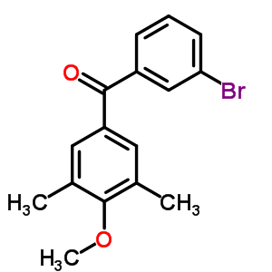 3-Bromo-3,5-dimethyl-4-methoxybenzophenone Structure,844879-47-6Structure