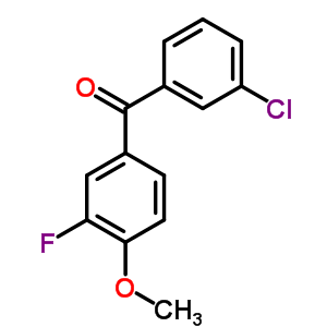 3-Chloro-3-fluoro-4-methoxybenzophenone Structure,844885-00-3Structure