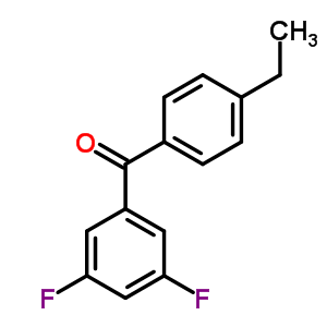 3,5-Difluoro-4-ethylbenzophenone Structure,844885-11-6Structure