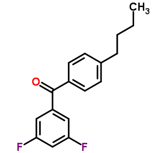 4-N-butyl-3,5-difluorobenzophenone Structure,844885-13-8Structure