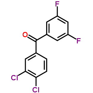 3,4-Dichloro-3,5-difluorobenzophenone Structure,844885-16-1Structure