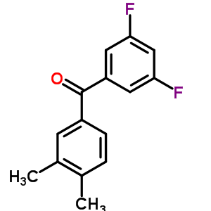 3,5-Difluoro-3,4-dimethylbenzophenone Structure,844885-21-8Structure